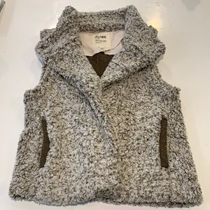 Dylan Frosty Tipped Cozy Vest with Knit Lining in Vintage Brown